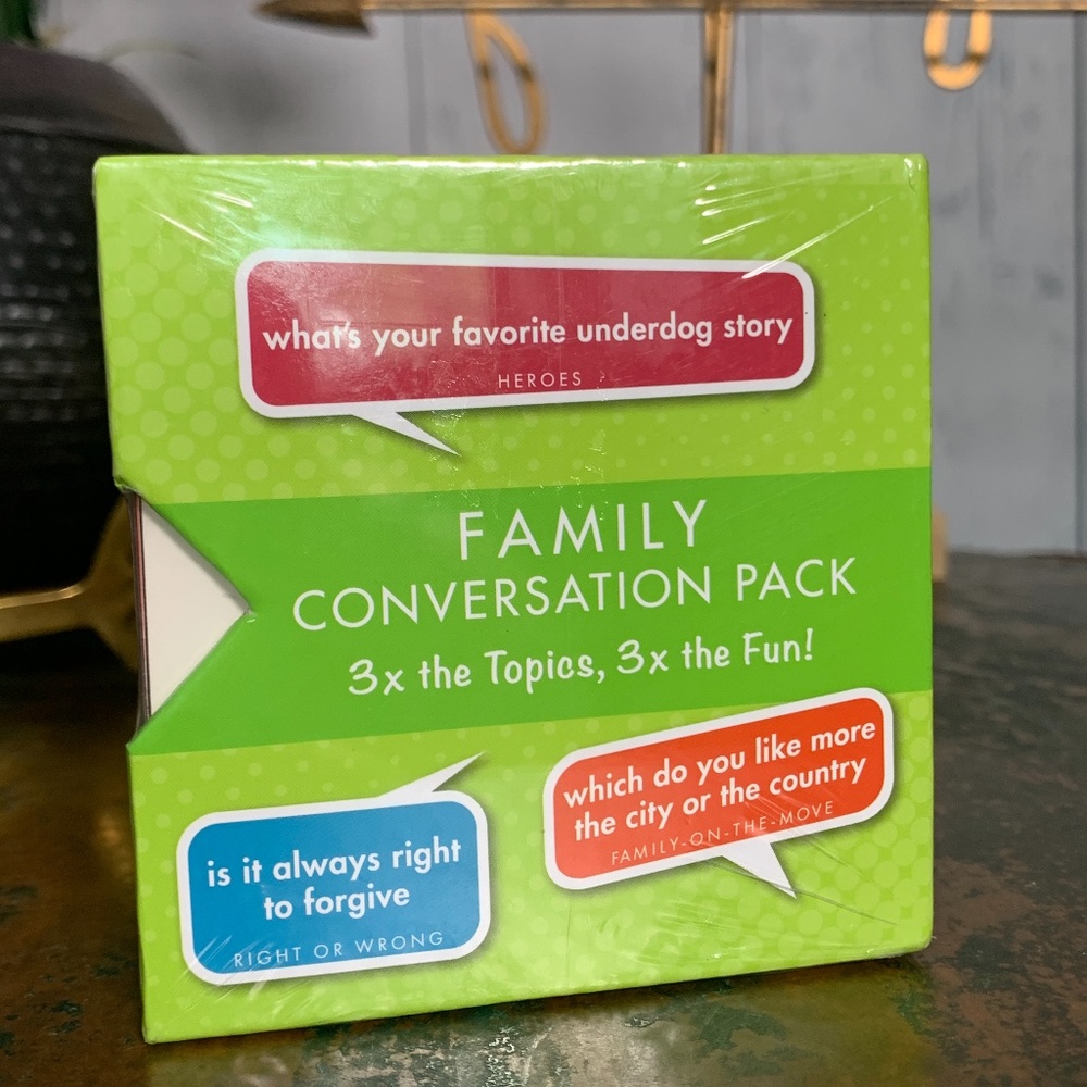 Table Topics Family Conversations Pack Game NWT